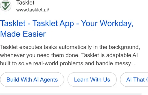 An ad Tasklet is running