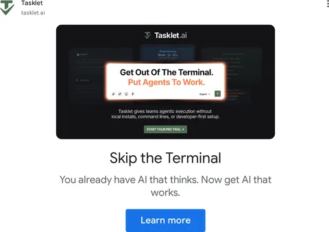 An ad Tasklet is running