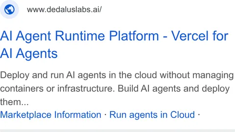 An ad Dedalus Labs is running