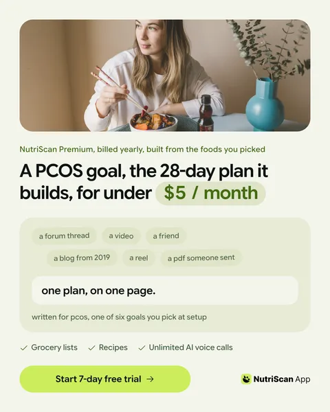 An ad NutriScan is running