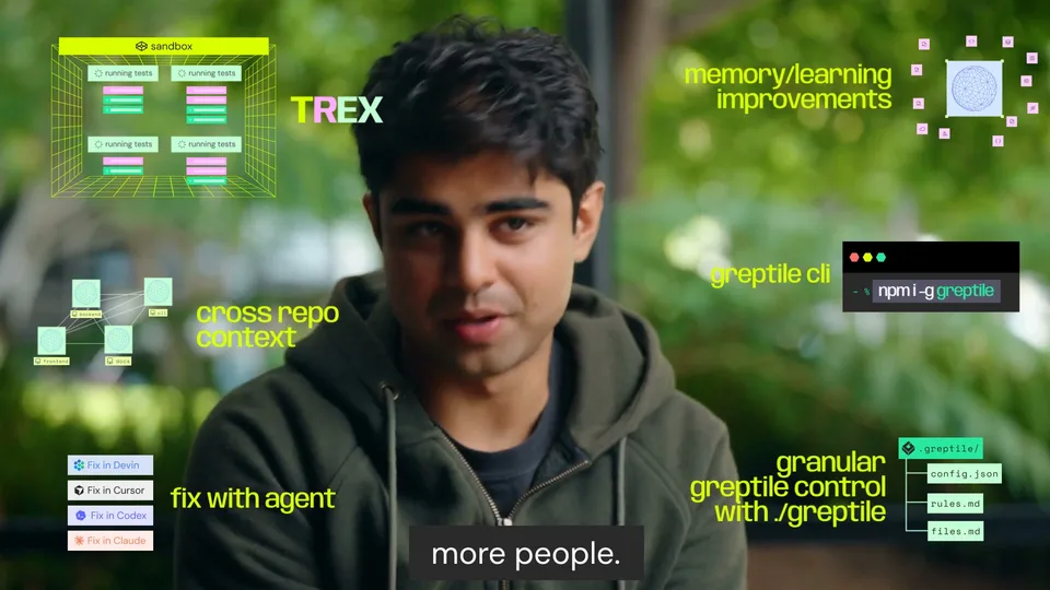 An ad Greptile is running