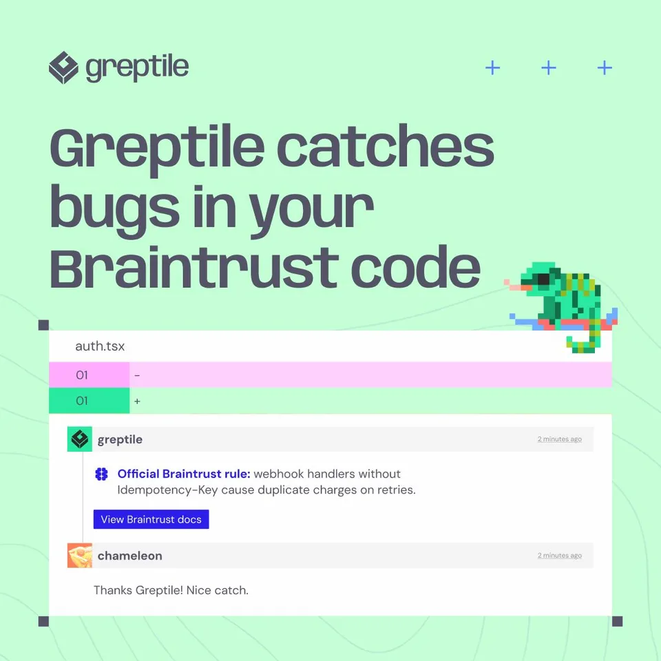 An ad Greptile is running