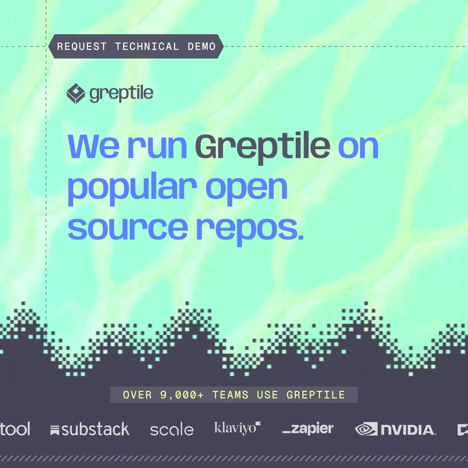 An ad Greptile is running