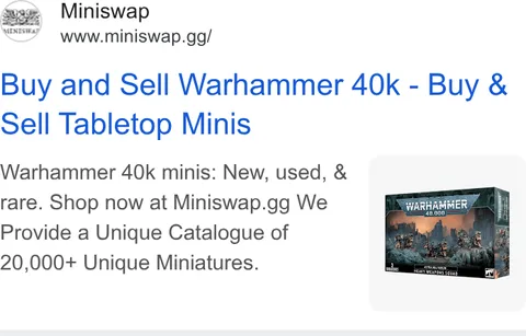An ad Miniswap is running