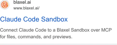 An ad Blaxel is running