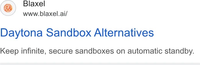 An ad Blaxel is running