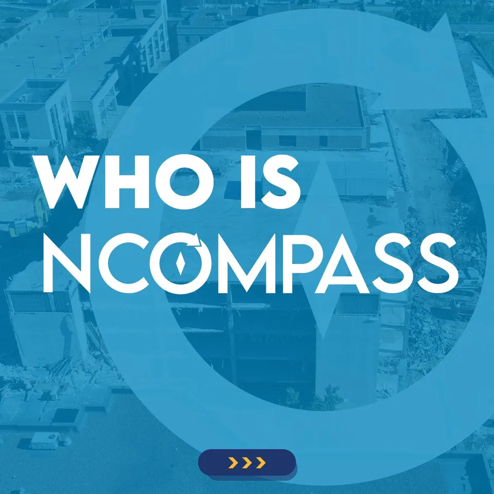 An ad nCompass is running