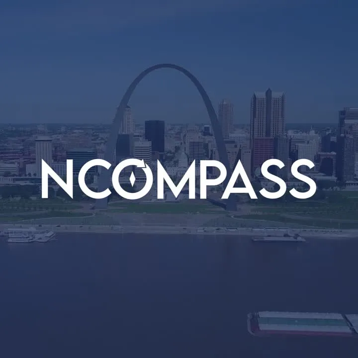 An ad nCompass is running