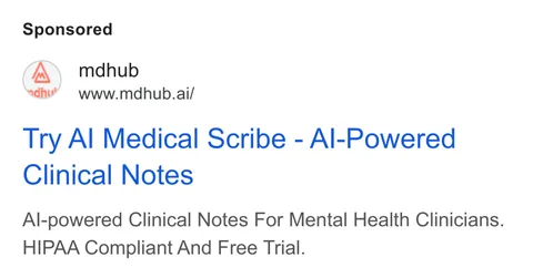 An ad mdhub is running