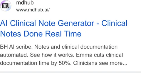 An ad mdhub is running