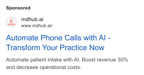 An ad mdhub is running