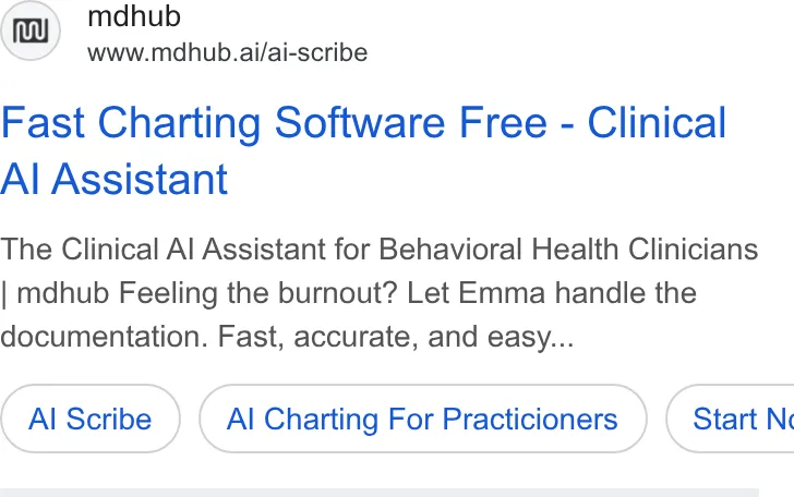 An ad mdhub is running