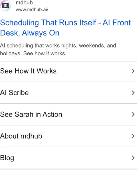 An ad mdhub is running
