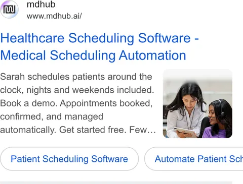 An ad mdhub is running