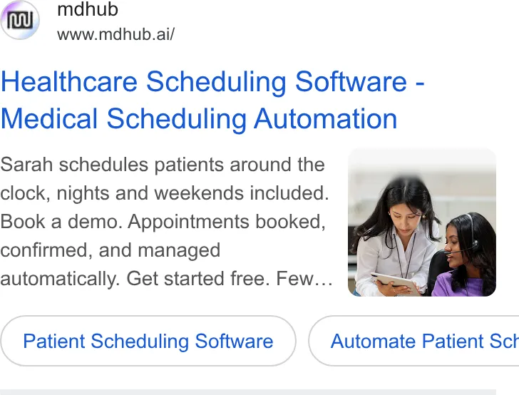 An ad mdhub is running