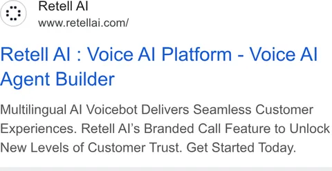 An ad Retellai is running