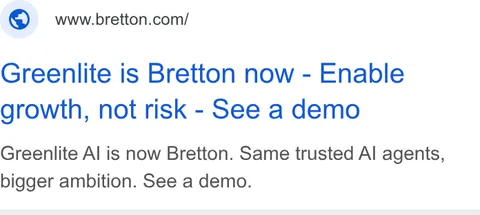 An ad Bretton is running