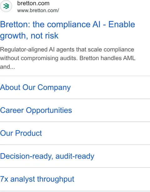 An ad Bretton is running