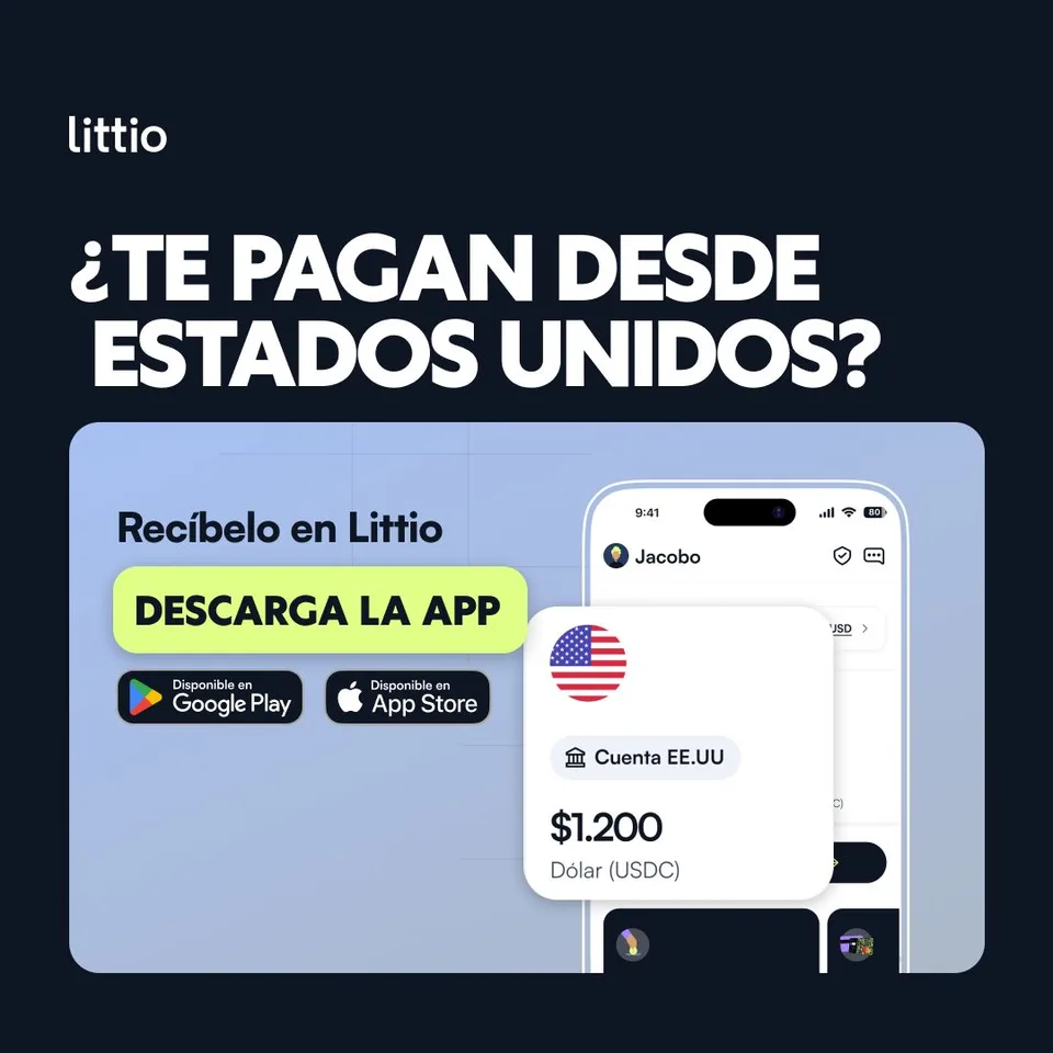 An ad Littio: Cuenta Global en Dólares y Euros is running