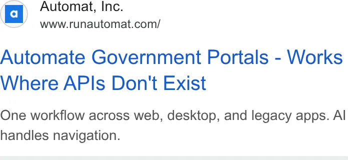 An ad Runautomat is running