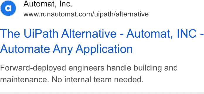 An ad Runautomat is running