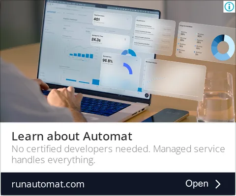 An ad Runautomat is running