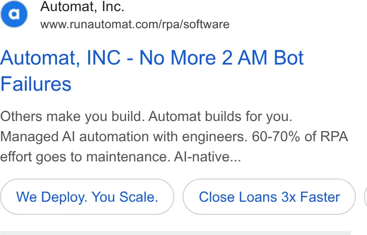 An ad Runautomat is running