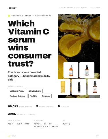 An ad Syncly is running