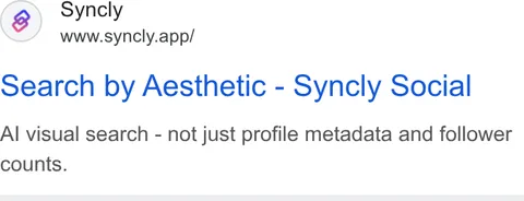 An ad Syncly is running
