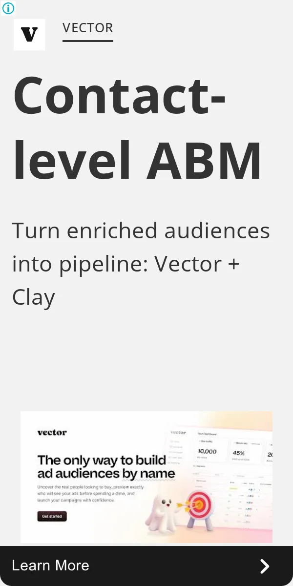 An ad Vector is running
