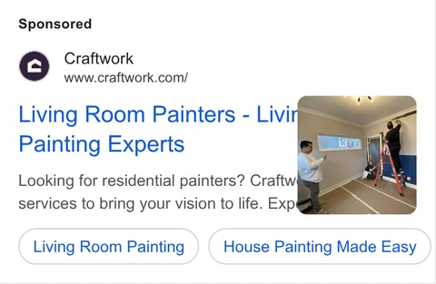 An ad Craftwork is running