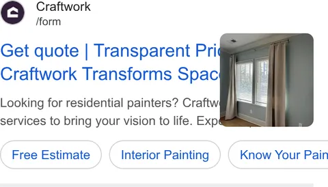 An ad Craftwork is running