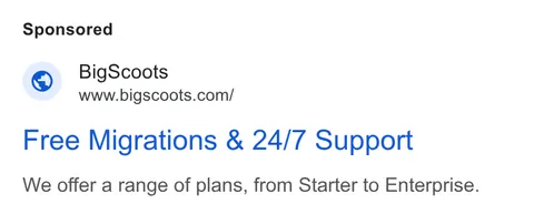 An ad Wordware is running