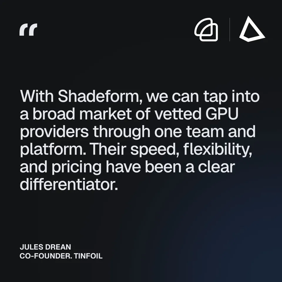 An ad Shadeform is running