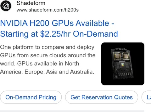 An ad Shadeform is running
