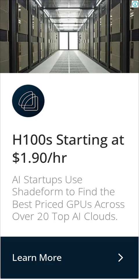 An ad Shadeform is running