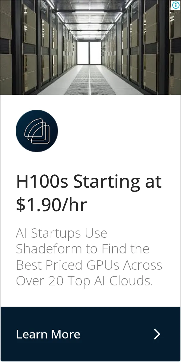 An ad Shadeform is running