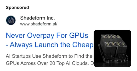 An ad Shadeform is running