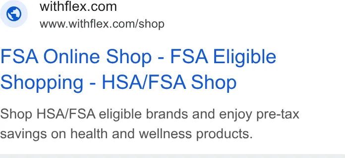 An ad Flex is running