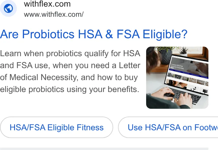 An ad Flex is running