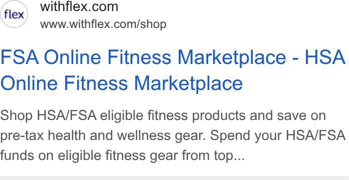 An ad Flex is running