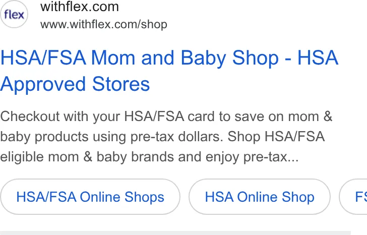 An ad Flex is running
