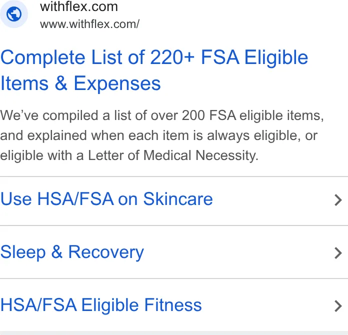 An ad Flex is running