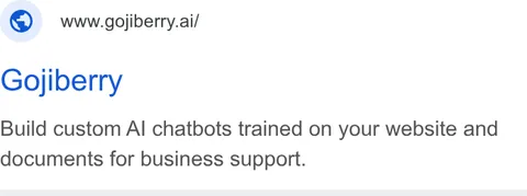 An ad Gojiberry AI is running