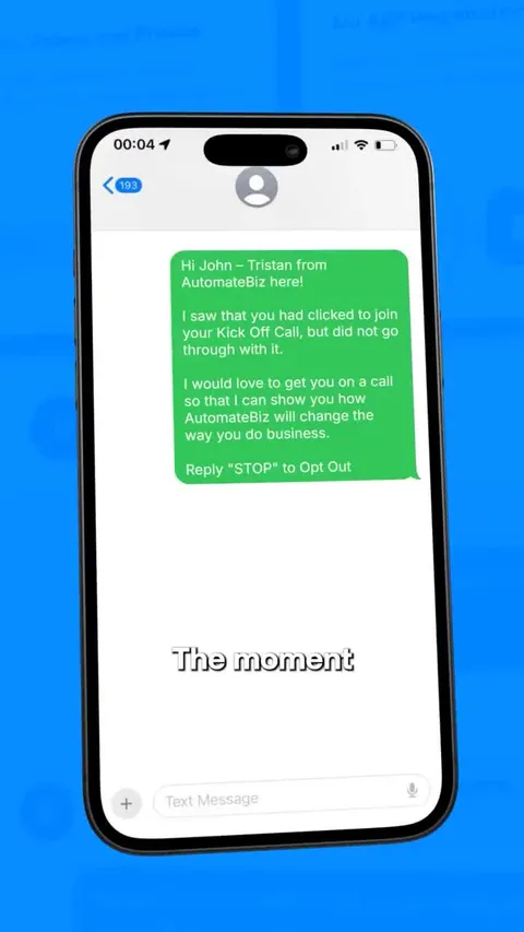 An ad Sendblue is running