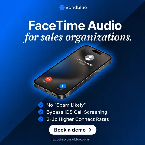 An ad Sendblue is running