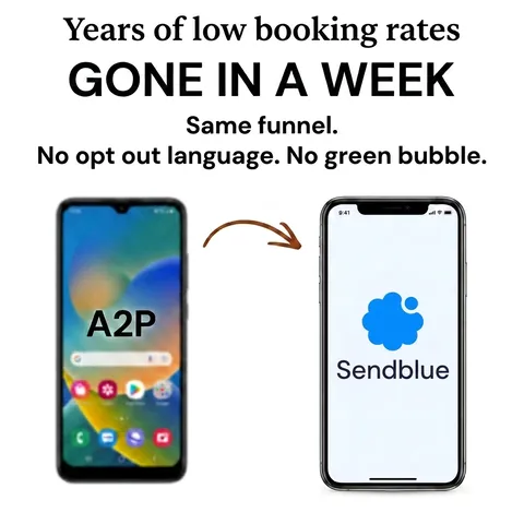 An ad Sendblue is running