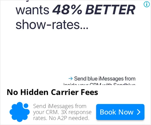 An ad Sendblue is running