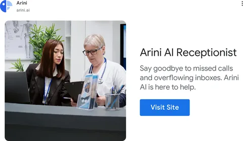 An ad Arini is running