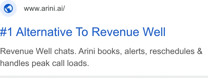 An ad Arini is running